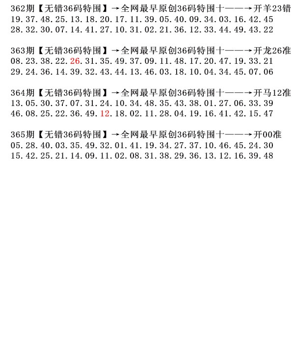 365期36码特围[图]
