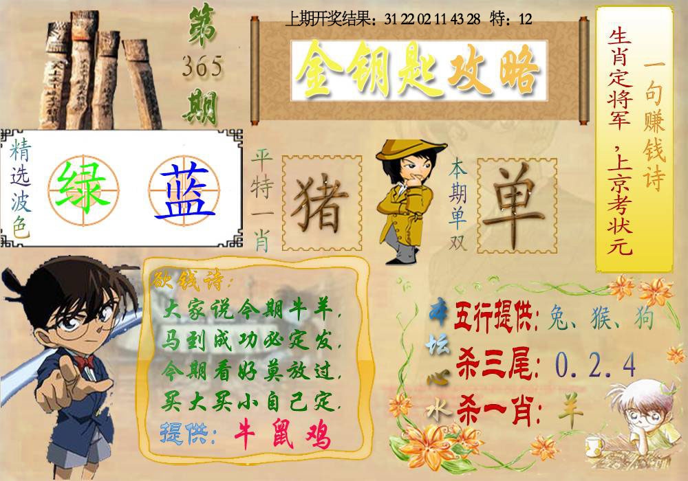365期《金钥匙攻略》[图]