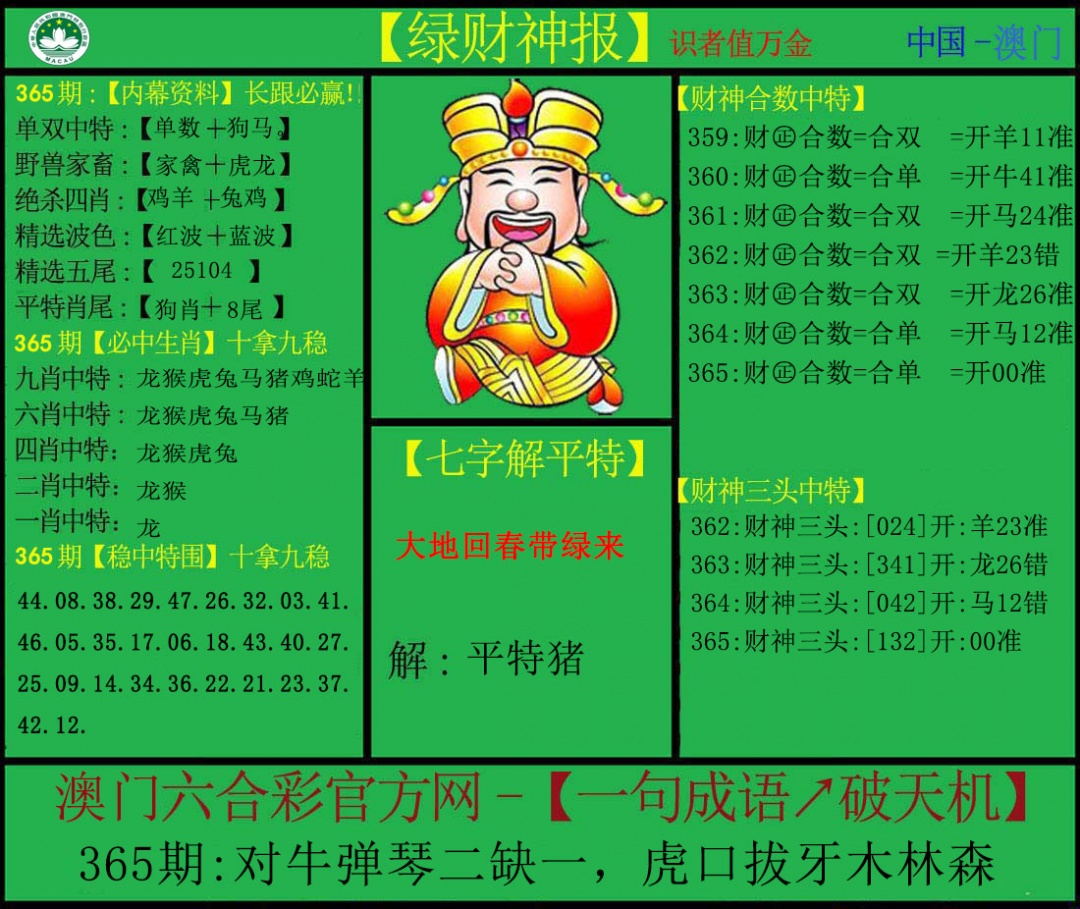 365期绿财神[图]