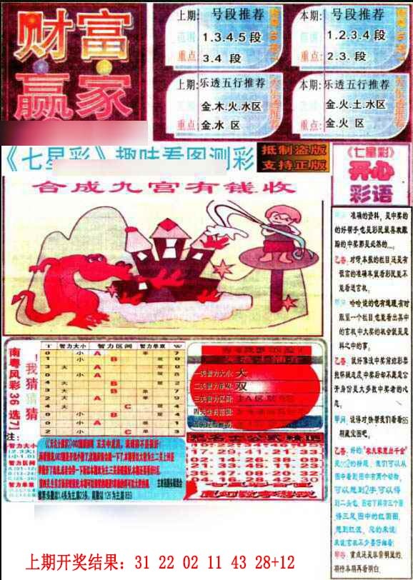 365期七星彩图(高清)[图]