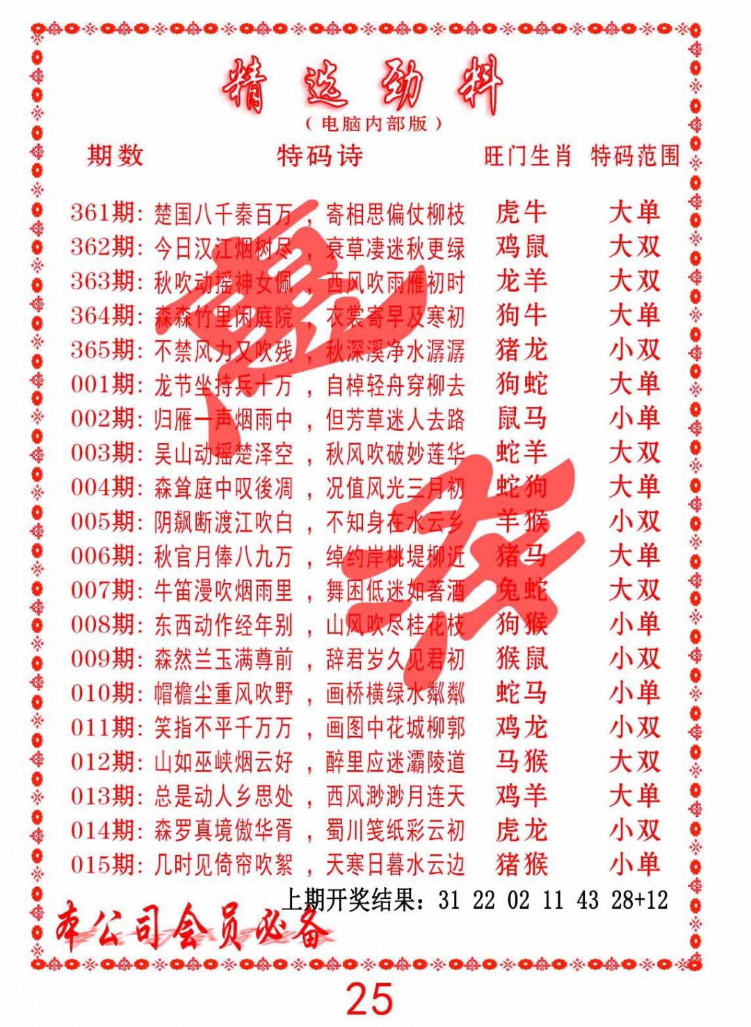 365期精选劲料[图]