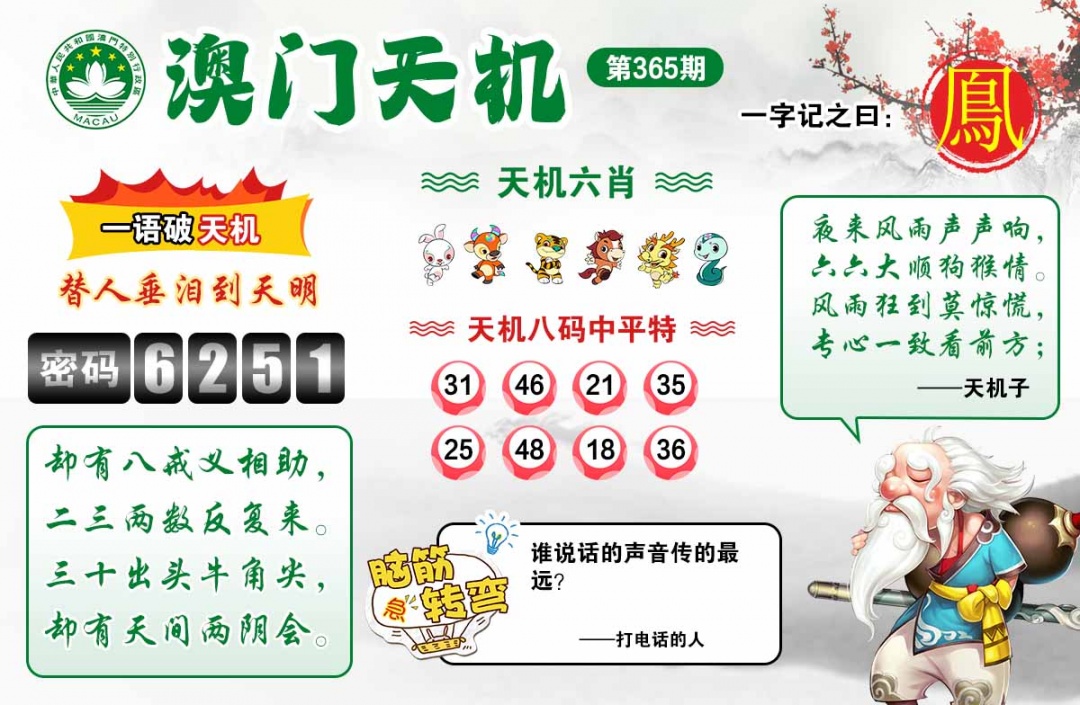 365期澳门天机[图]