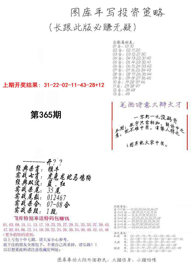 365期手写投资策略[图]