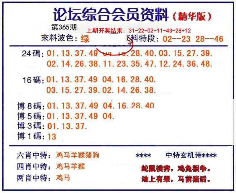 365期综合会员资料[图]