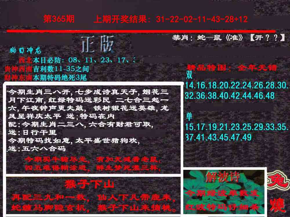 365期新港内幕[图]