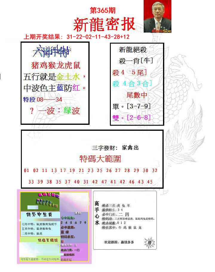 365期新龙密报[图]