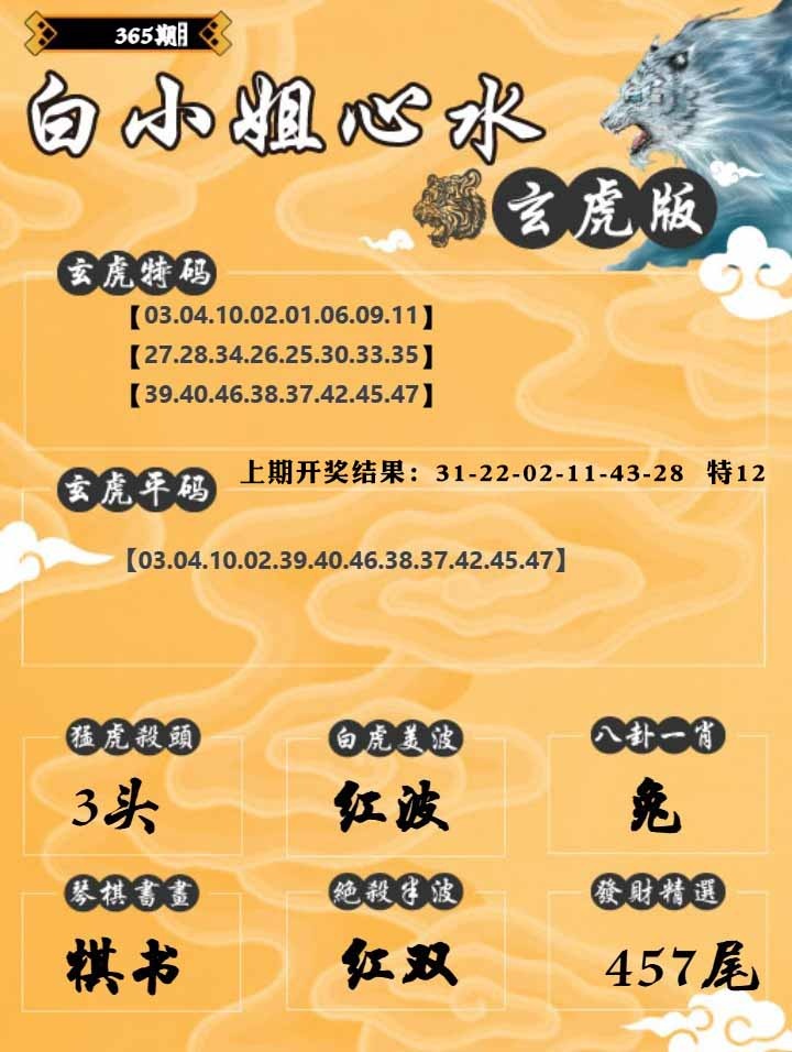 365期白小姐玄虎[图]